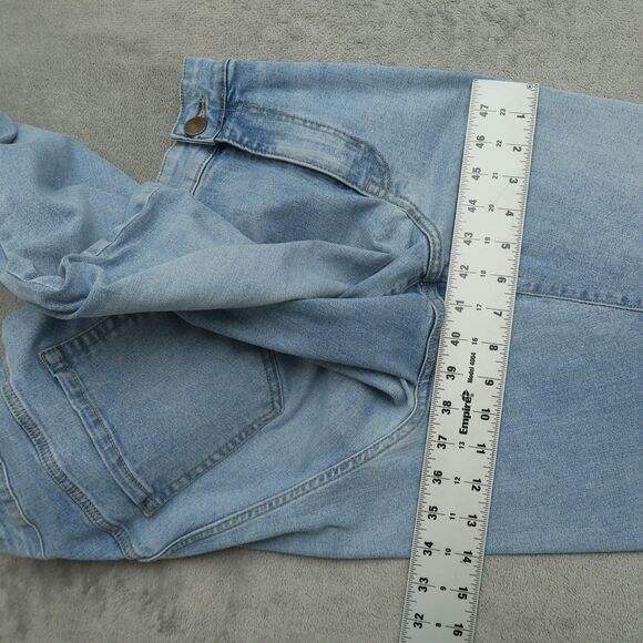 Lane Bryant Jeans Womens Size 16 Blue Mid-Rise-Rise Boyfriend Capri 24.5" Inseam - Picture 6 of 16